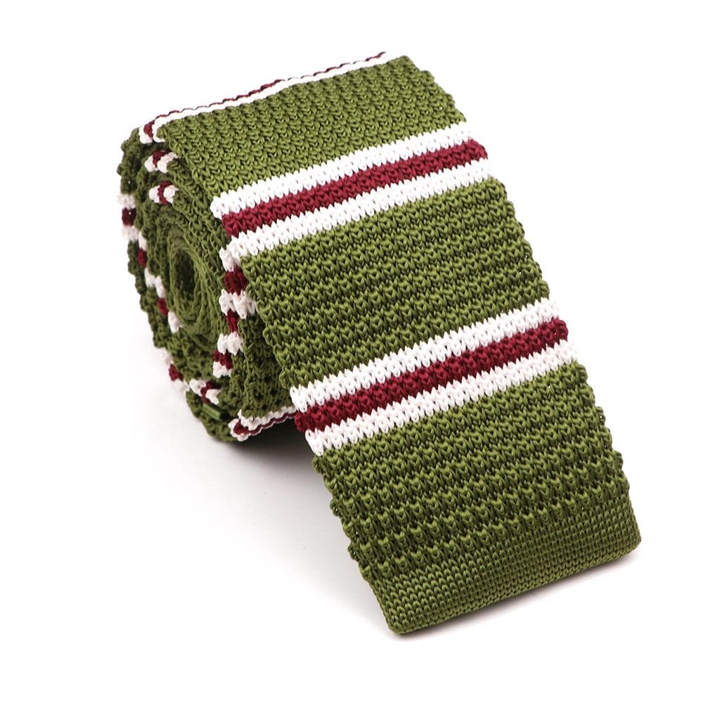 Men's, Solid Color, Knitted Tie, Leisure, Slim Neckties, Wedding, Business,