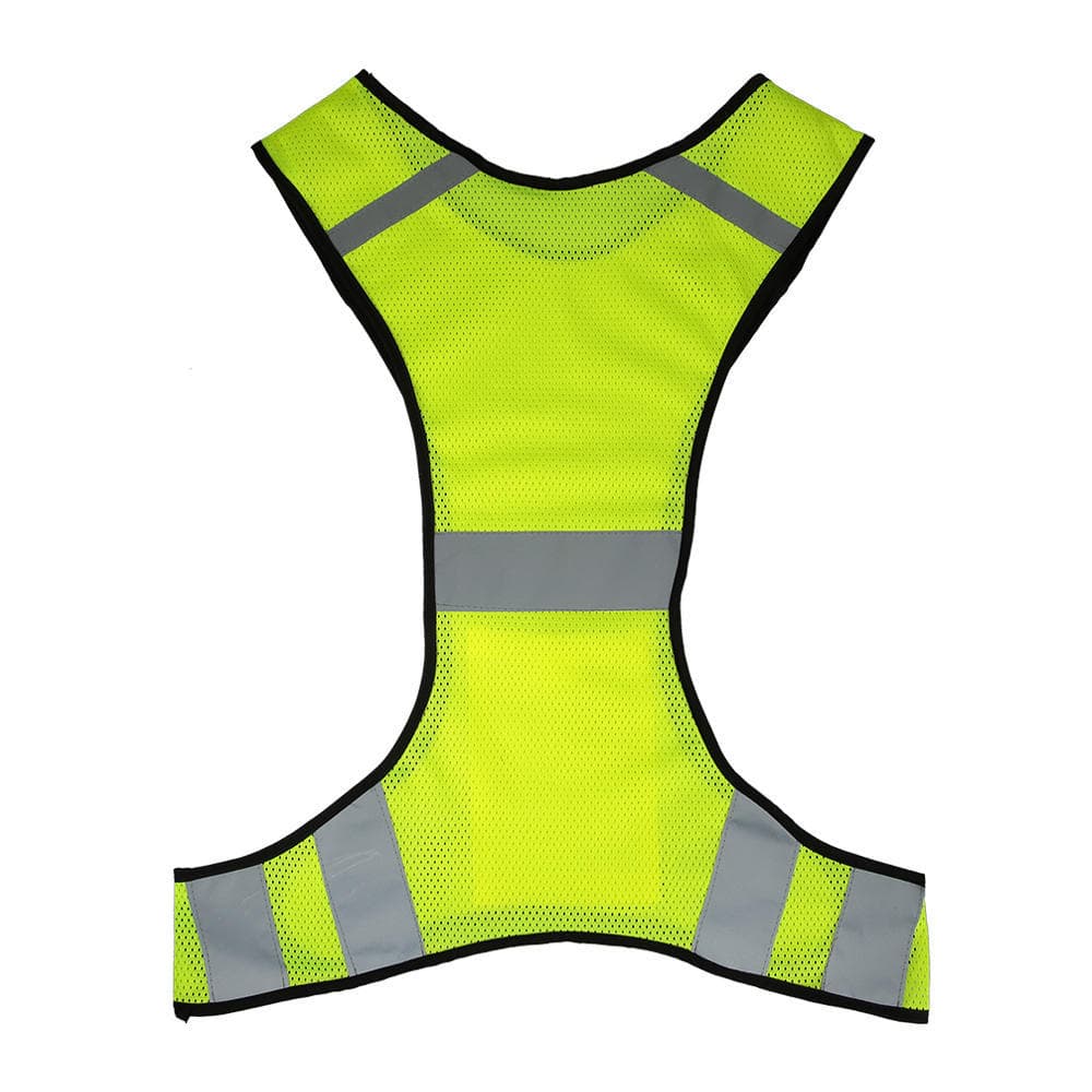 Lightweight Breathable Mesh Reflective Vest High Visibility Safety Vest Gear for Running Walking Cyc yellow