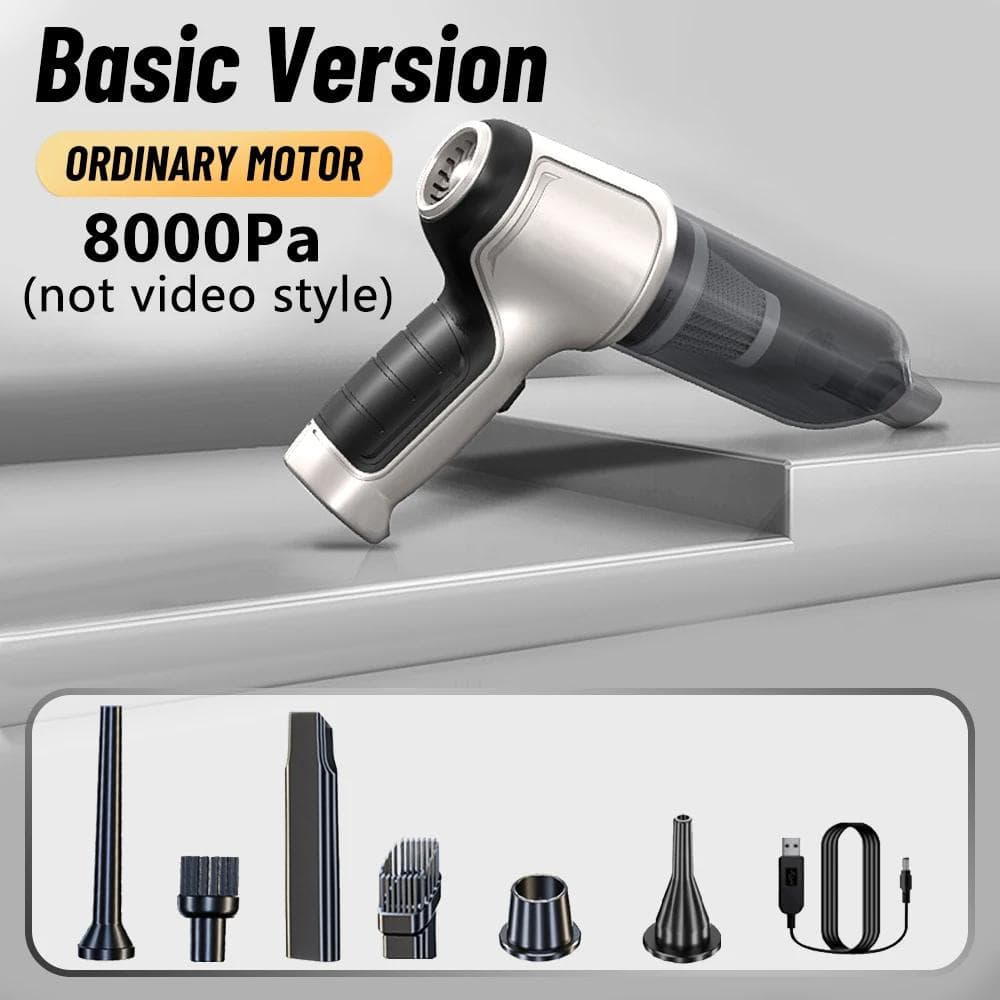 95000PA Home Appliance Car Vacuum Cleaner Wireless Handheld Car Vacuum Vacuuming And Blow 2 IN 1 Portable Strong Suction Cleaner Basic