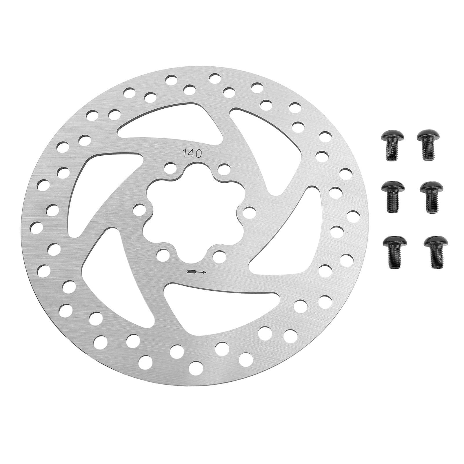 Electric Scooter Brake Disc 140mm Diameter 6 Holes Metal Scooter Brake Disc for Sealup Electric