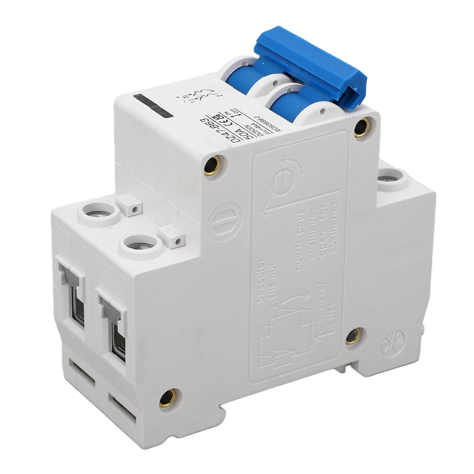 DC 500V 2P Mini Circuit Breaker DIN Rail Mount Low Voltage Circuit Breaker for Solar System B Type