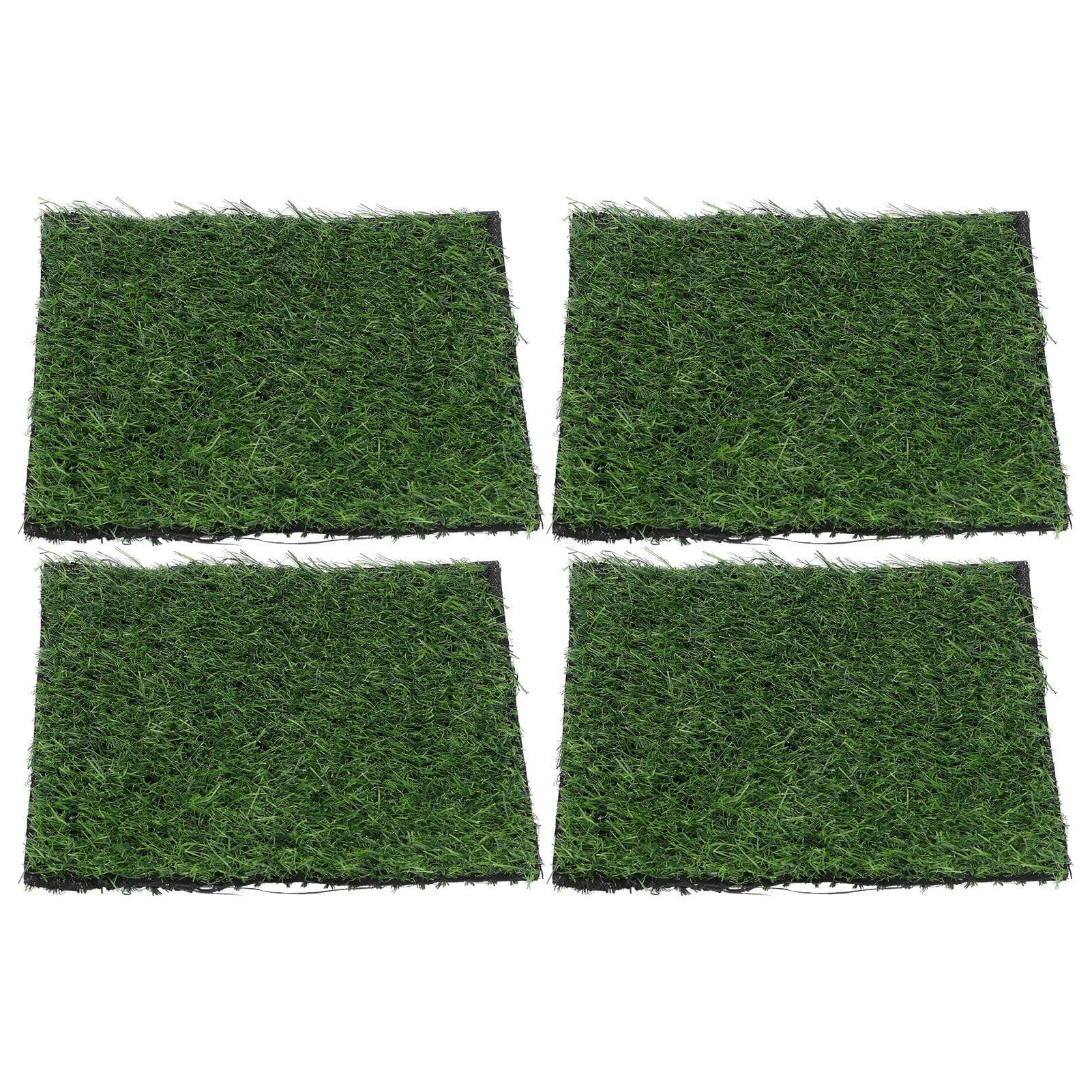 4PCS Artificial Plant Grass Lawn Turf Carpet DIY Miniature Landscape Decoration 25x25cm