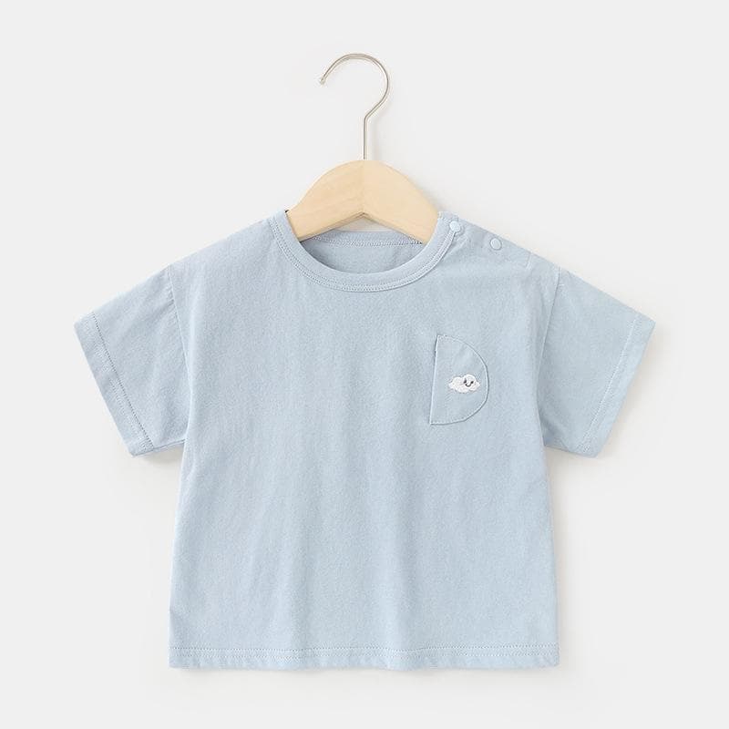 Baby Clothes Casual Short-sleeved T-shirts Summer Clothes Boys Girls Baby Children Children Summer Half-sleeved Tops 120cm