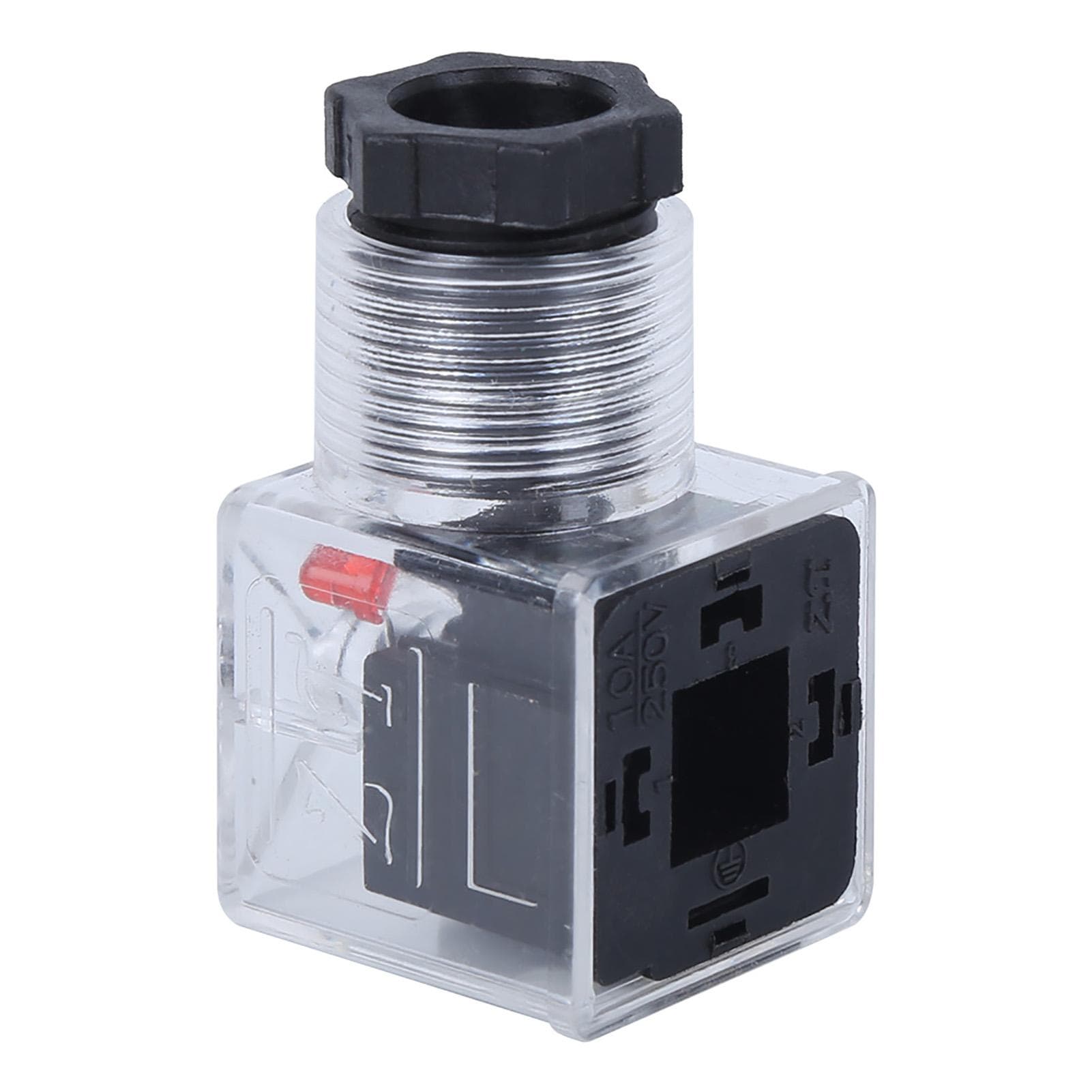 5Pcs Solenoid Coil Plug Hydraulic Valve Transparent Voltage Universal Accessories DC24