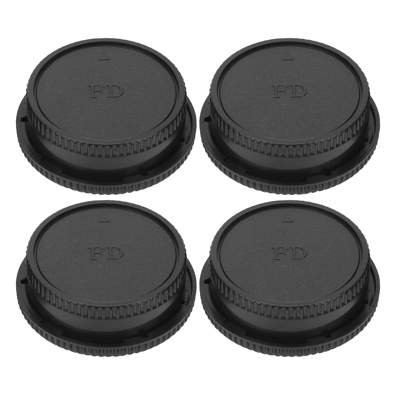 Camera Front Body Cap Rear Lens Cap Cover Set Compatible for Canon FD Mount Lens and Body