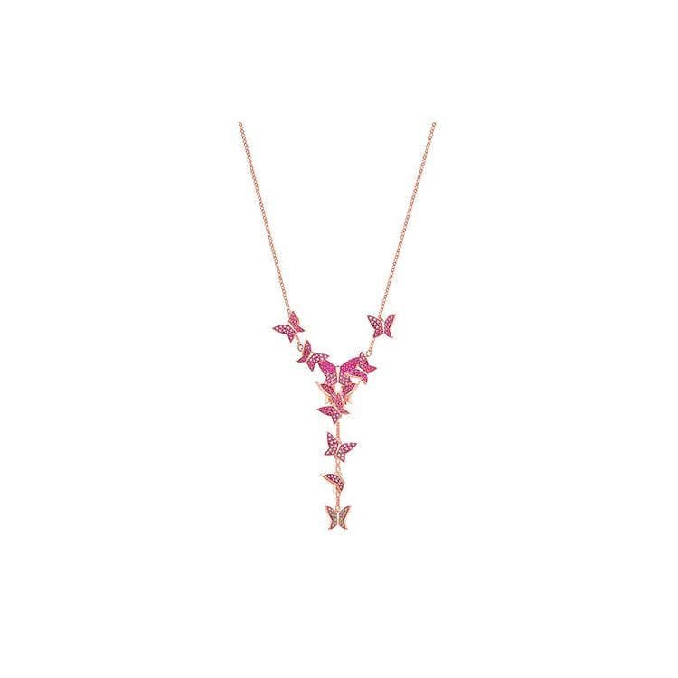 Swarovski Lilia 3D Butterfly Alloy Necklace Women necklace 5368428 Box (Random Color)