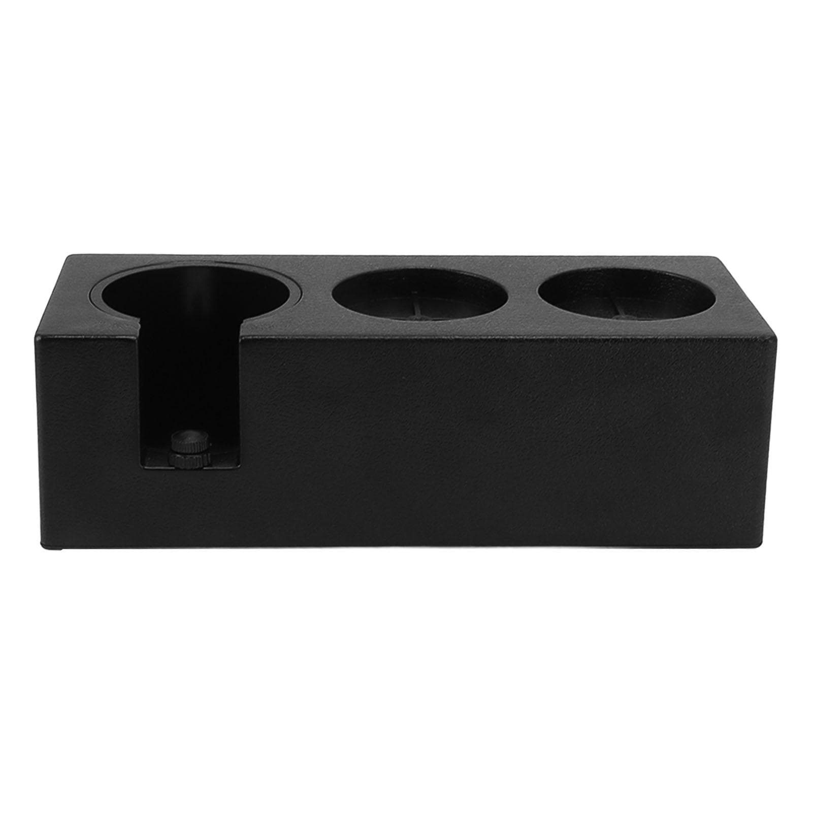 Coffee Filter Tamper Holder Multiple Holes Plastic Powder Needle Dispenser Tamping Station Black