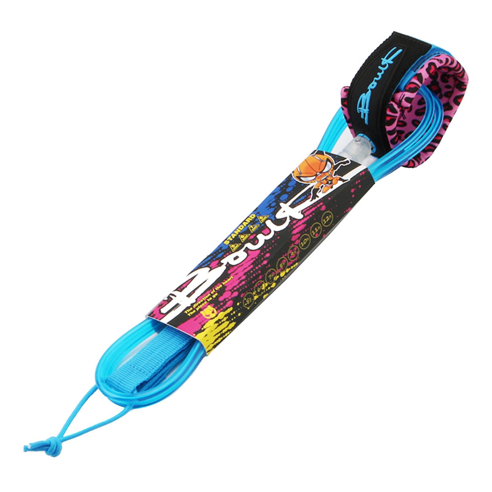Surf Leash 7mm Thick 6ft/8ft Straight Surfboard Leash SUP Leg Rope 6ft blue