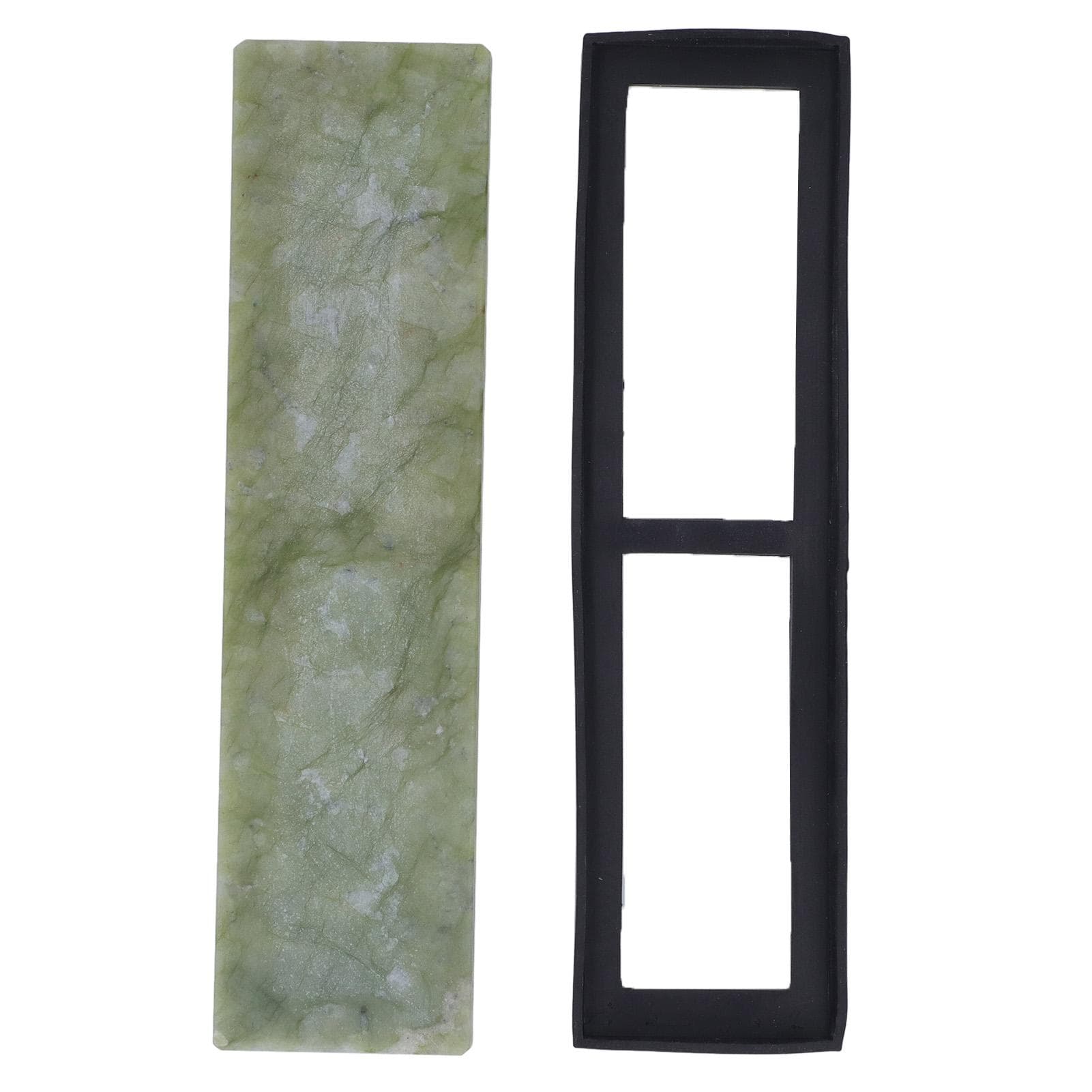10000 Grit Knife Sharpening Stone with Rubber Base Beautiful Emerald Blade Whetstone for Home