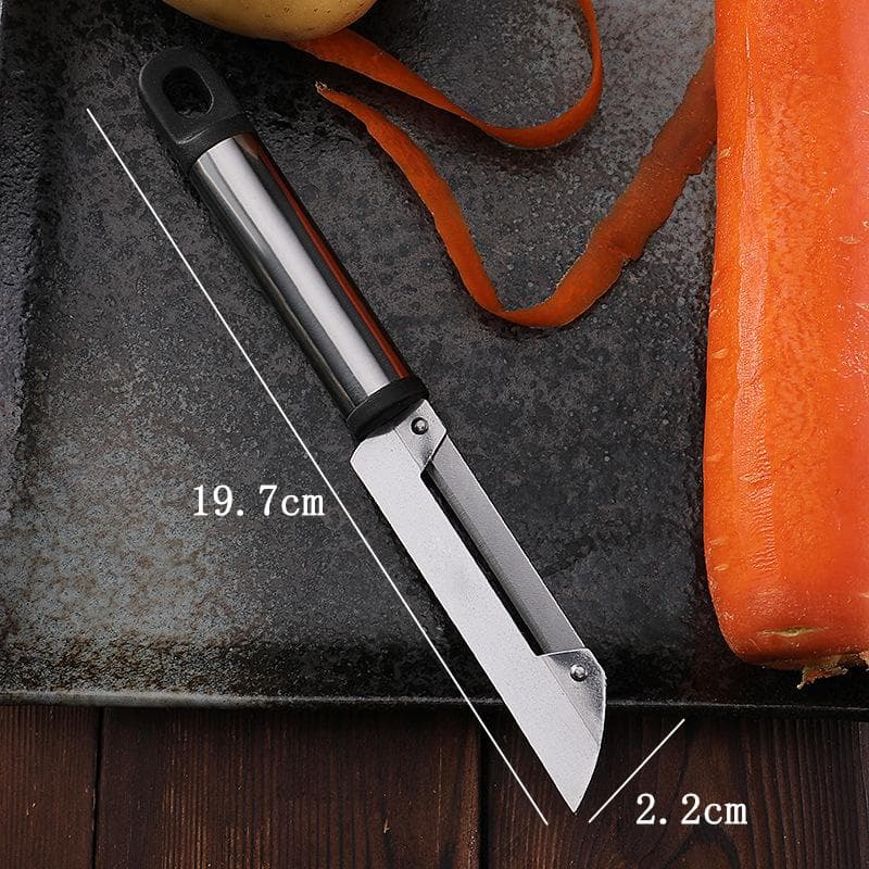 Stainless Steel Cabbage Paring Knife Fruit Grater Multifunctional Potato Peeler with Wooden Handle for Home Useful Kitchen Tools