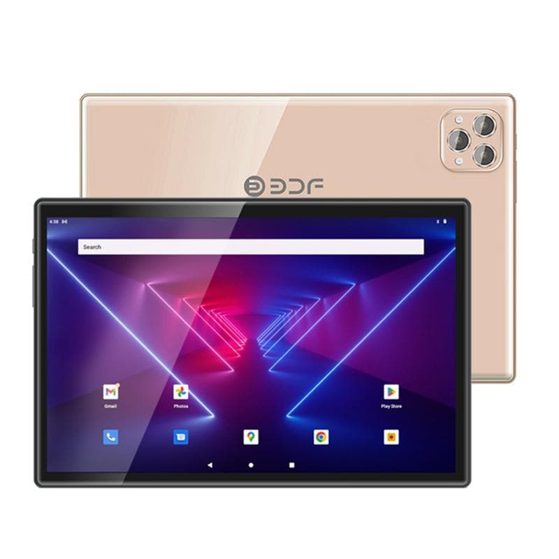 2026 P50 10.1 Inch Tablet PC 8GB+256GB Android 13 Wi-Fi 4G LTE Standard gold
