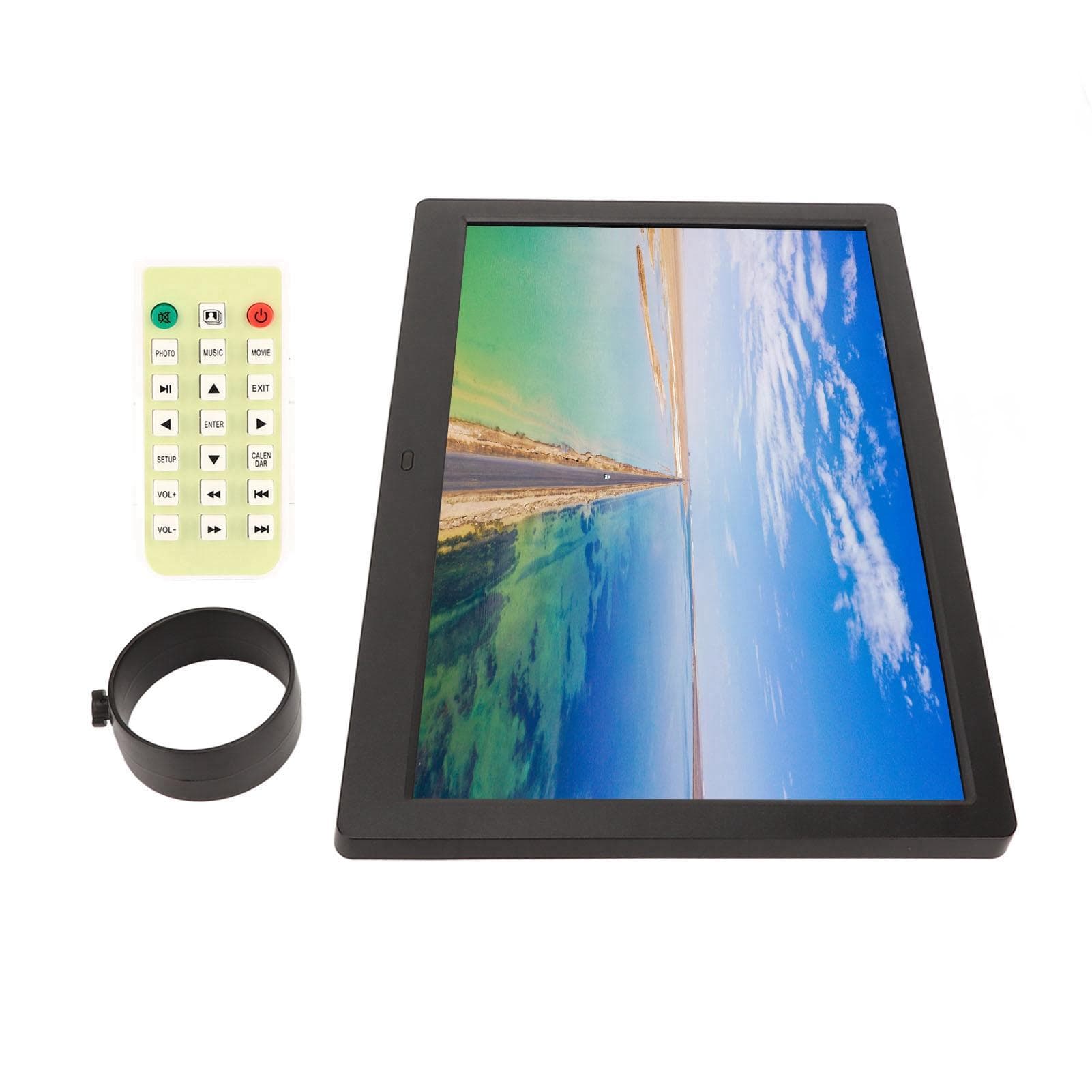 14.1 Inch Digital Picture Frame Smart 1280X800 Electronic Photo Album with IR Remote Control Black EU Plug