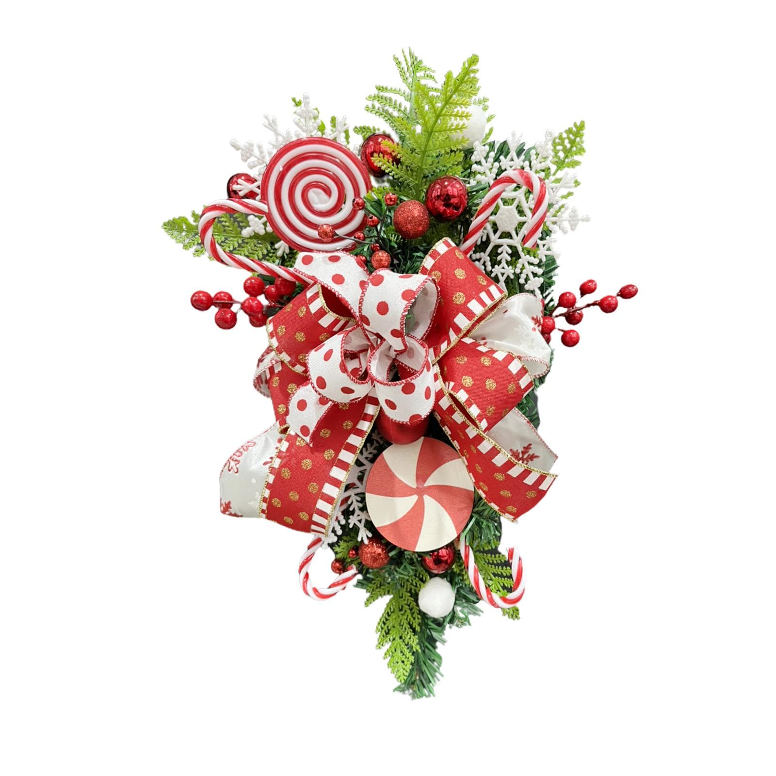 Christmas Upside Down Tree Durable Long Lasting Christmas Hanging Flower Swag