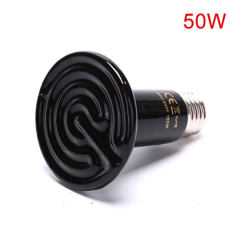1PC Latest Heat Emitter Light Bulb Versatile Pet Reptile Far Infrared Ceramic Heating Lamp 50W