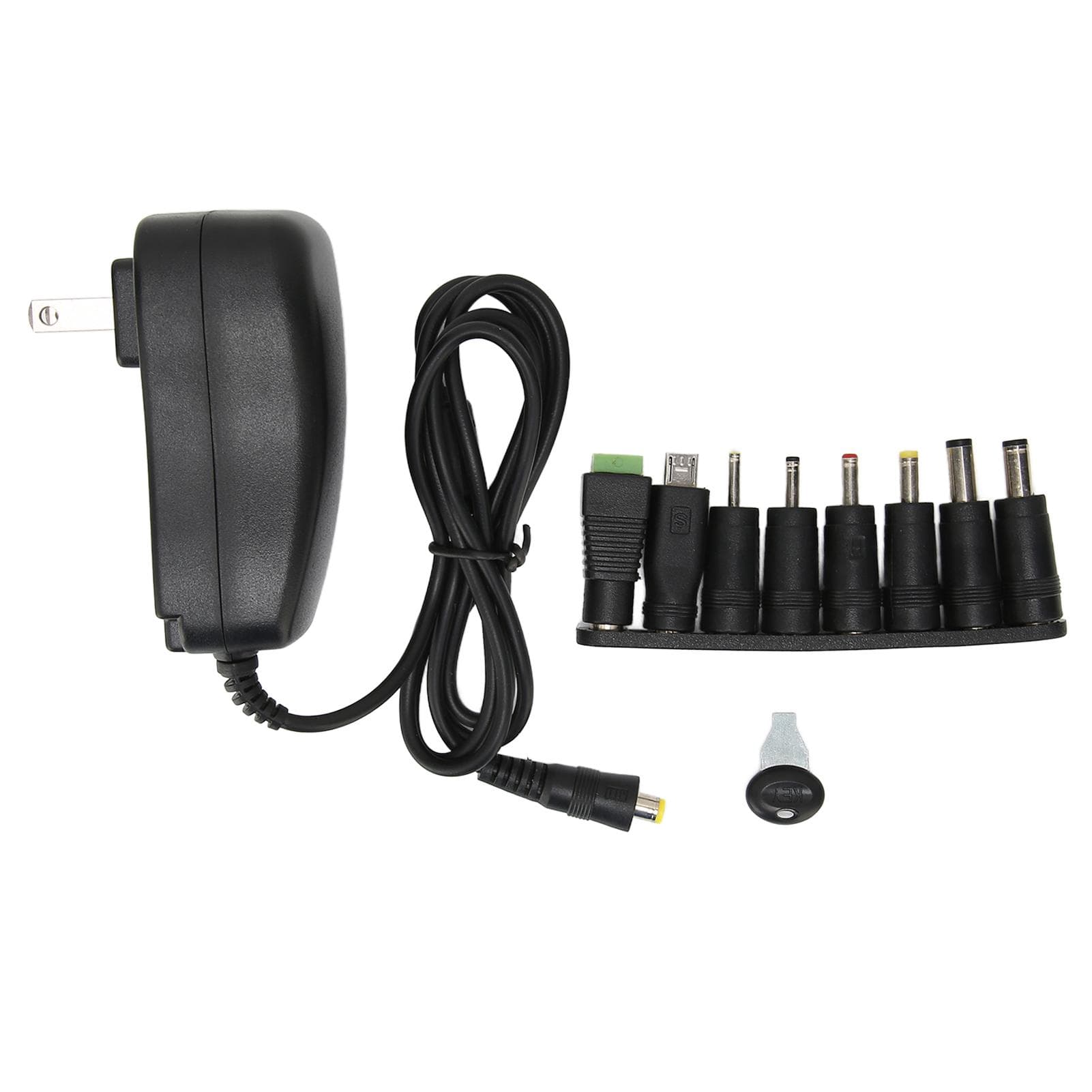 Multifunctional 30W Universal Power Adapter with USB Port Voltage Adjustable Power Adapter US Plug