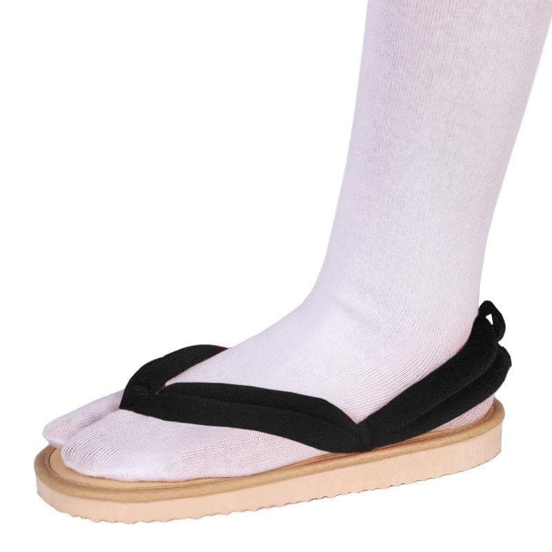 Anime Demon Slayer Cosplay Shoes Kimetsu No Yaiba Kamado Tanjirou Clogs Sandals Kamado Nezuko Geta Kochou Shinobu Flip Flops 38-39 black