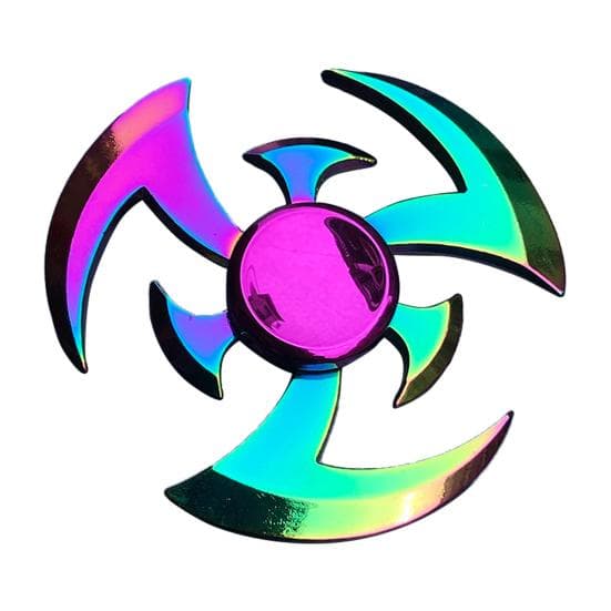 EDC Hand Spinner Decorative Anti-Anxiety Multi-color Metal Rainbow Fidget Spinner for Office 36