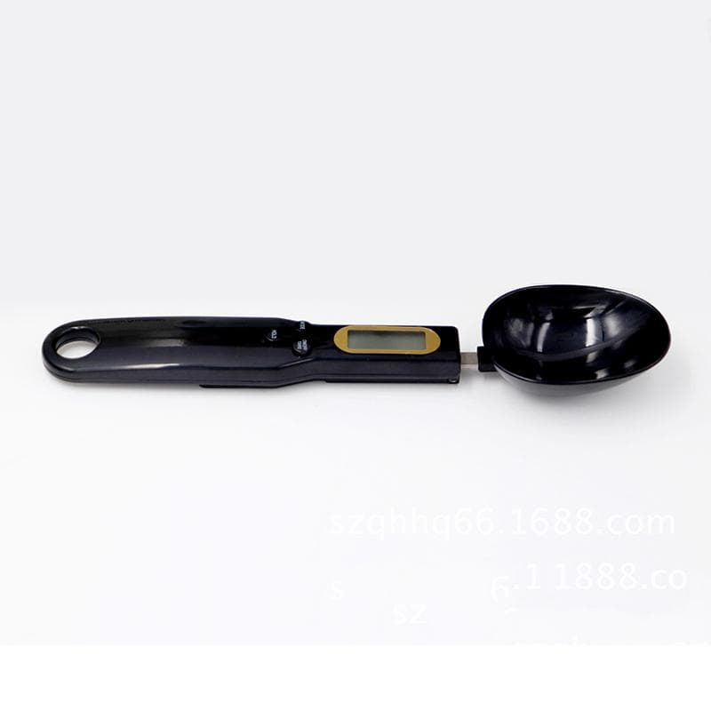 Spoon ABS Digital Lab Kitchen Measuring Weighing Scale Electronic Gram LCD 500 0.1g Modern family black