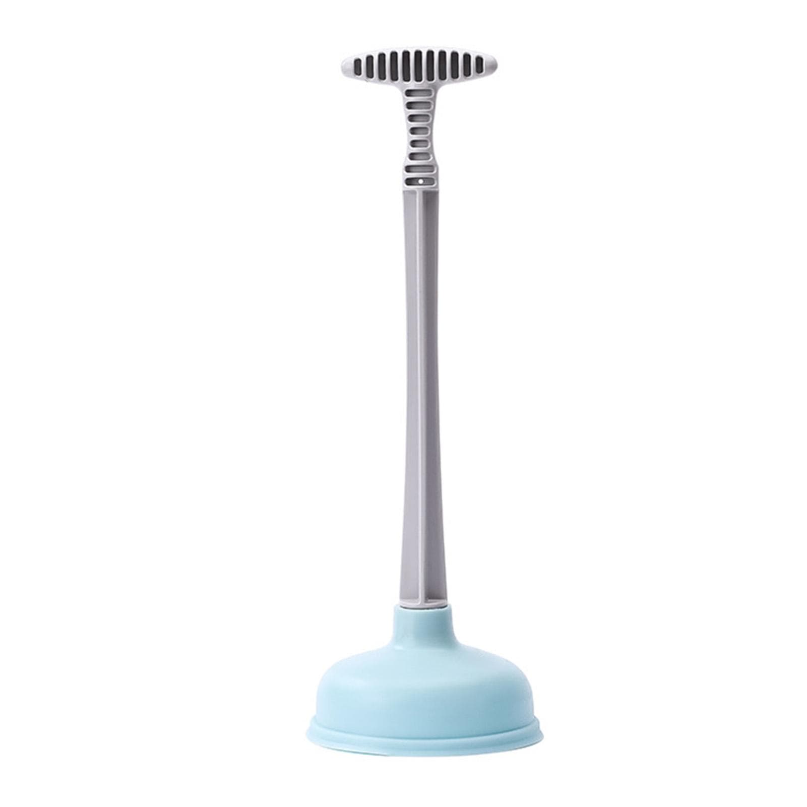 Toilet Plunger Rubber Plastic Strong Suction Efficient Toilet Drain Plunger for Bathroom Blue blue
