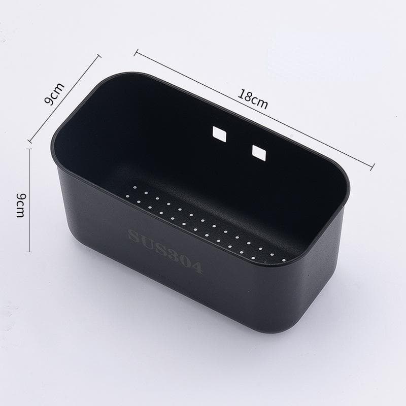 Stainless Steel Sink Strainer Basket Sink Filter Drain Fruit Vegetable Drainer Filte Leftovers Soup Garbage Box Kitchen Tool black