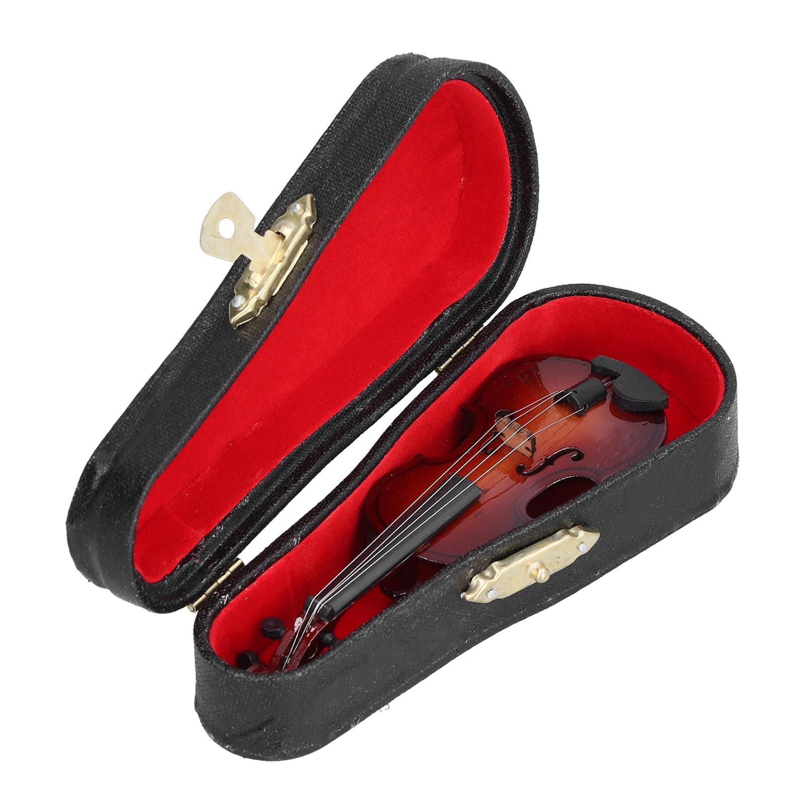 Violin Model Mini Exquisite Musical Instrument Decorative Handicraft Ornament for Home Office