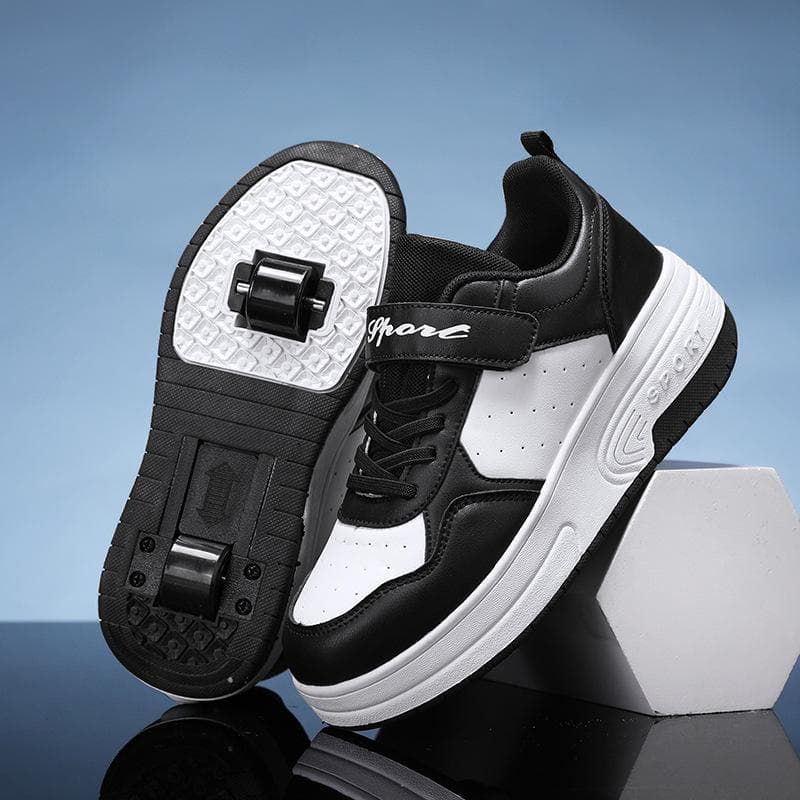 Double-wheeled Runaway Shoes, Autumn and Winter Pulley Shoes with Wheels on The Sole, Automatic Skates 31
