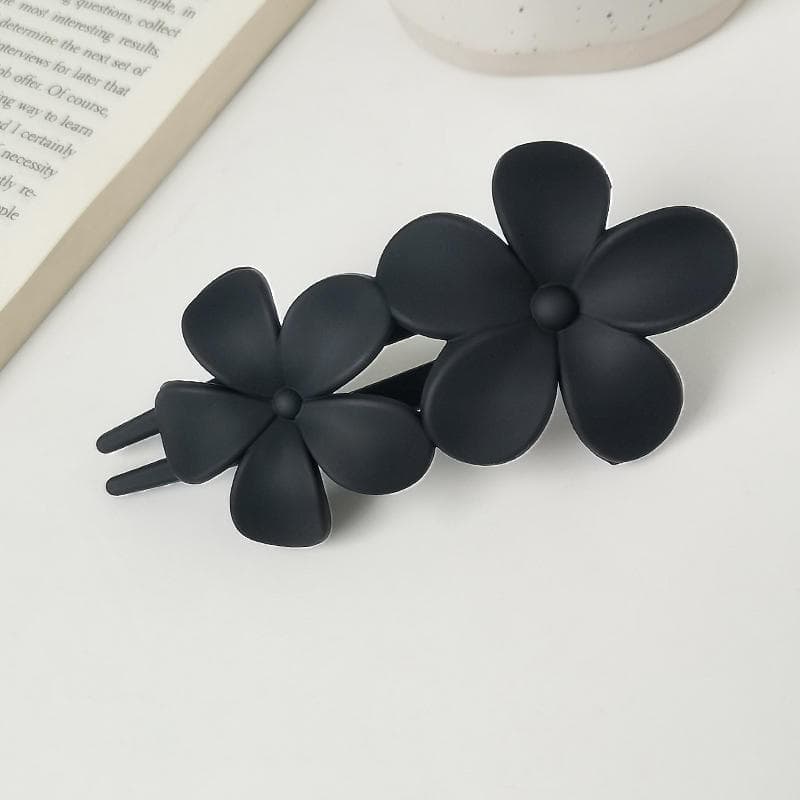 Fashion Charm Flower Hair Claw Clips Acrylic Hairpins Hair Clip for Women Girls Hair Accessories black