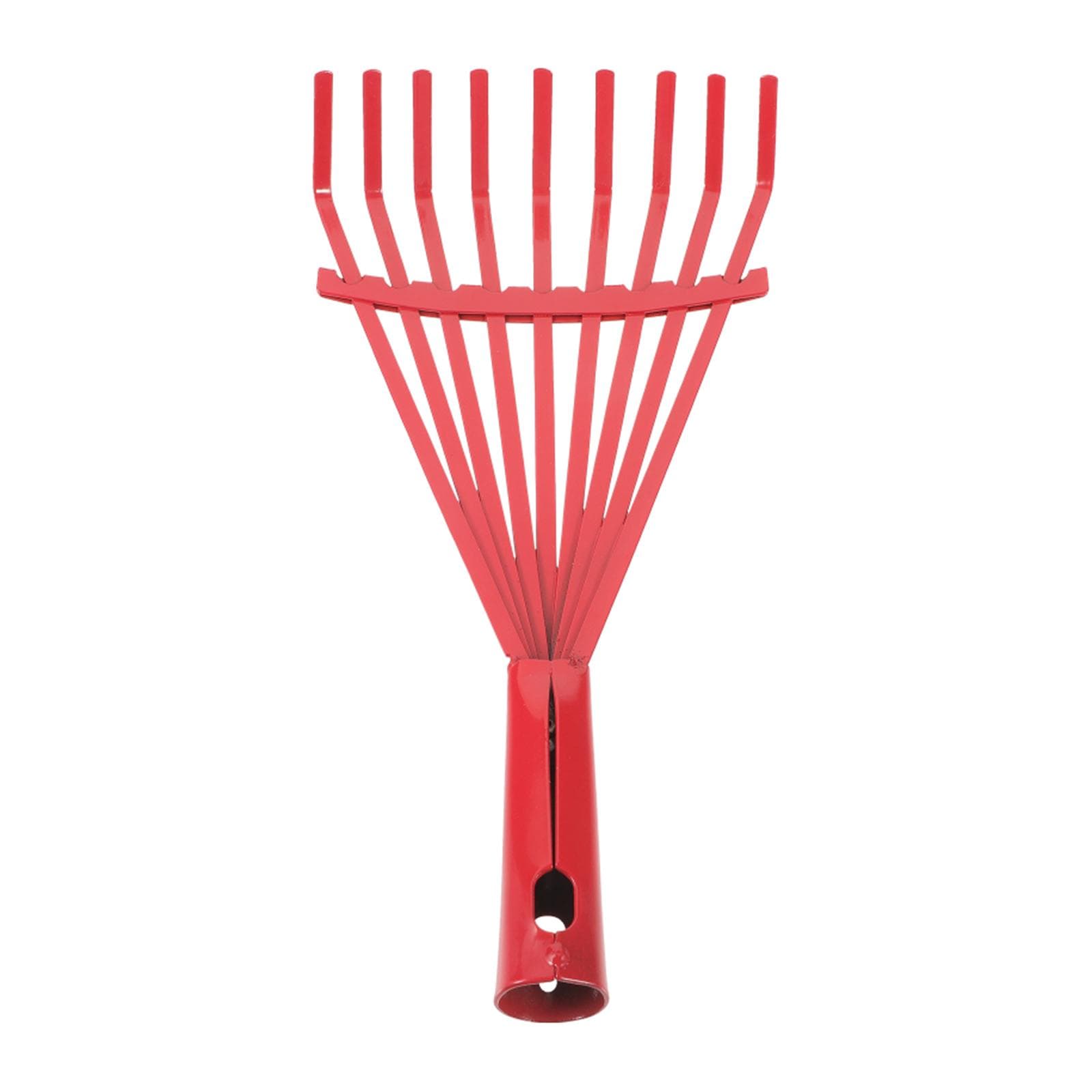 Heavy Duty Garden Rake Grass Rake Durable Carbon Steel Nine Tooth Rake for Gardeners and Landscapers Reliable Tool