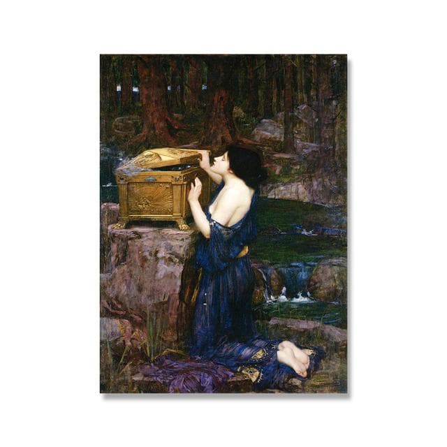 John William Waterhouse Vintage Wall Art Poster Magic Circle Witch Canvas Painting Print Jason and Medea Picture For Home Decor No Frame 60*100cm