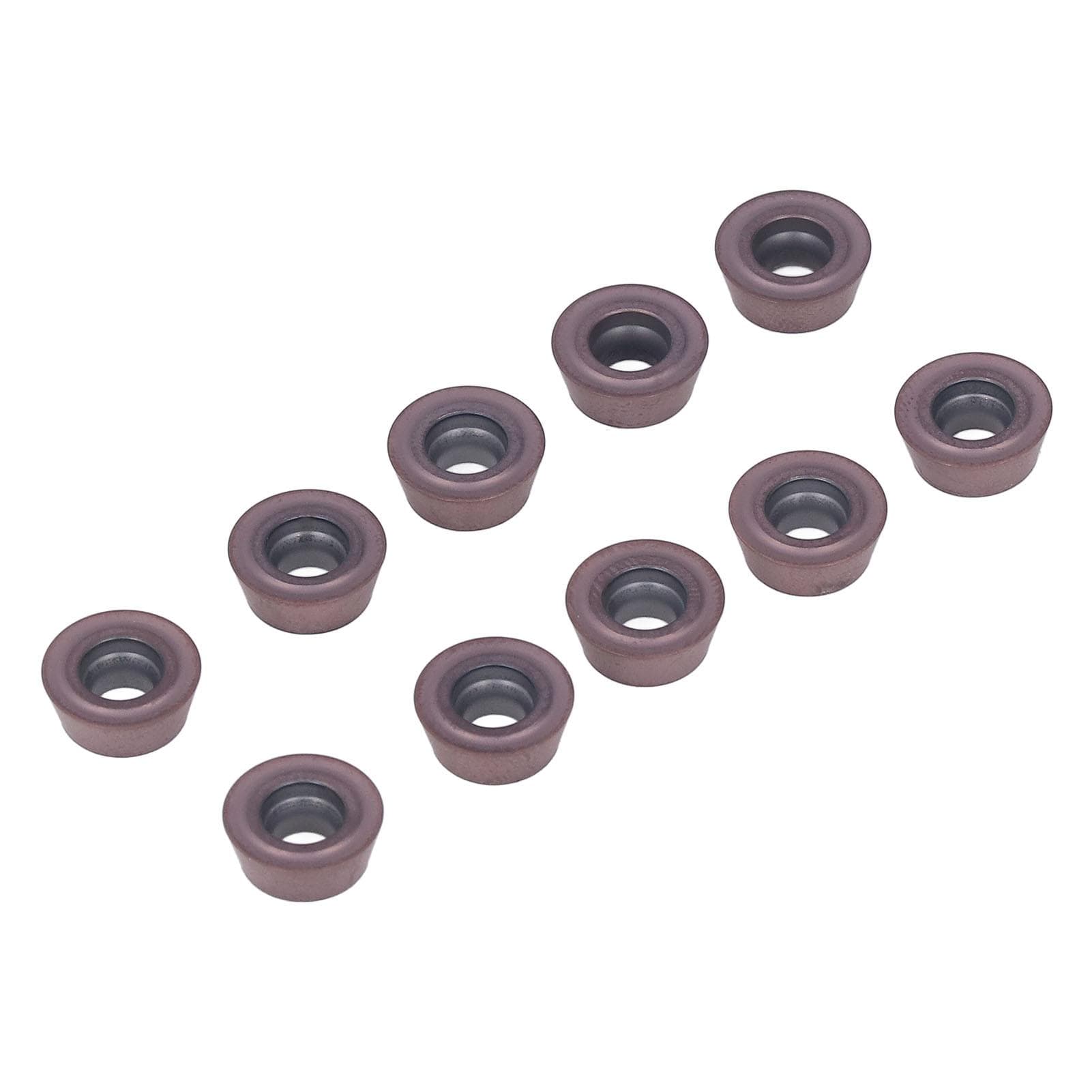 10 Pcs Indexable Carbide Inserts Fast Cutting Speed Coated CNC Lathe Turning Tool for Milling