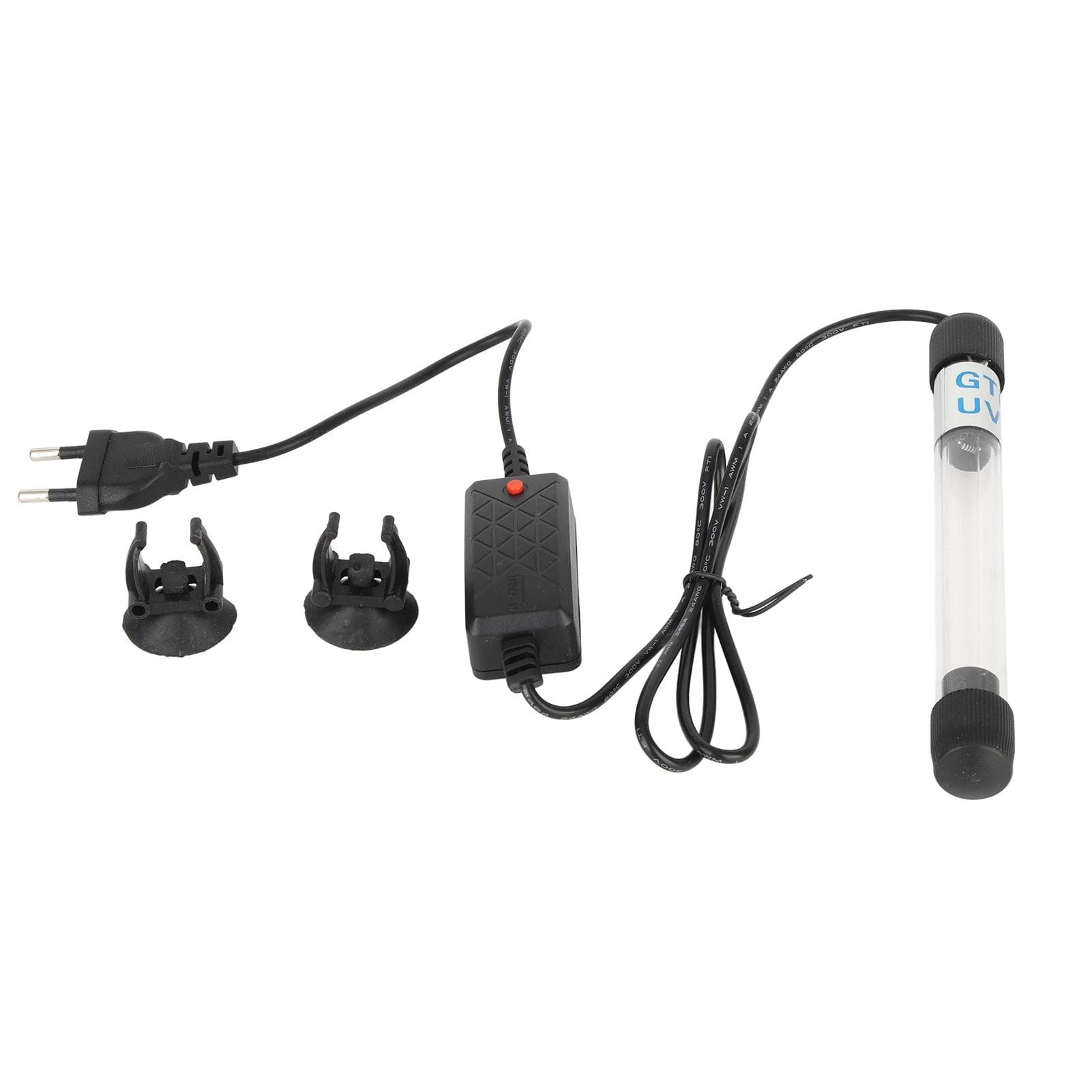 Aquarium Submersible Clean Light UV Sterilizer Green Algae Clean Lamp for Fish Tanks PondUS Plug
