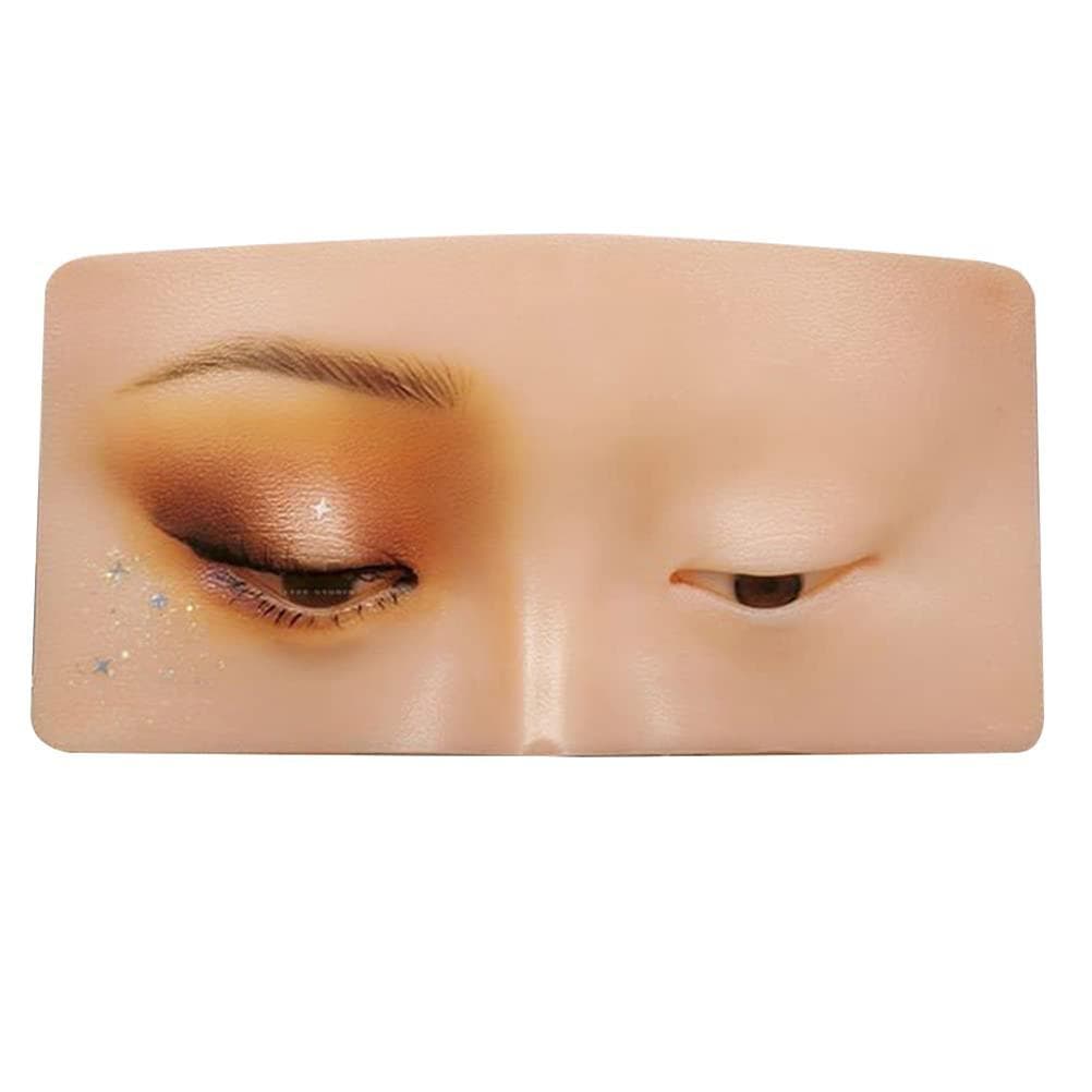 Silicone Face Eye Makeup Practice Board Realistic and Reusable Makeup Practice Training Face