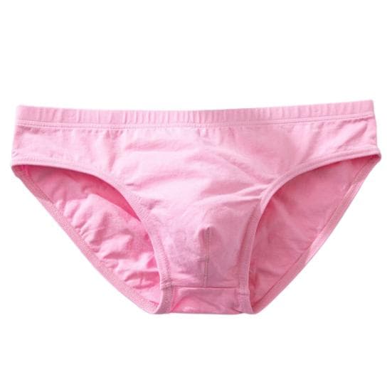 Sweat Absorbing Ultralight Man Briefs Stylish Plus Size Men Underpants 2XL pink