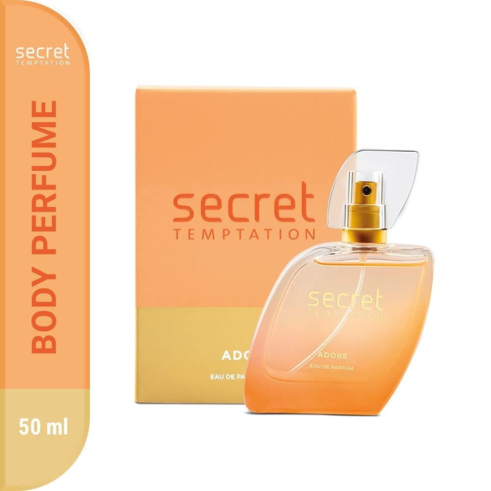 Secret Temptation Adore Eau De Parfum for Women, Long Lasting Floral Office Wear Fragrance 50ml