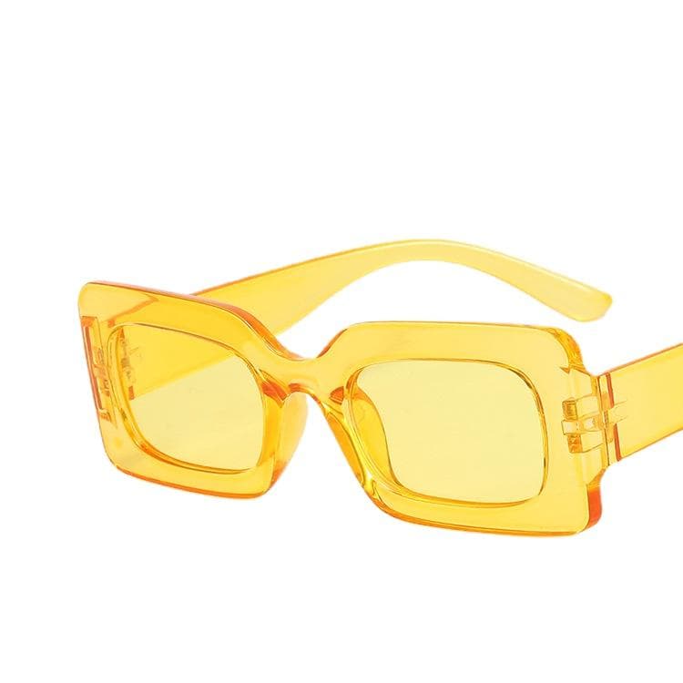 New Vintage Rectangle Sunglasses Women Retro Cat Eye Small Frame UV400 Luxury Travel Sun Glasses Female Eyewear As shown in the figu