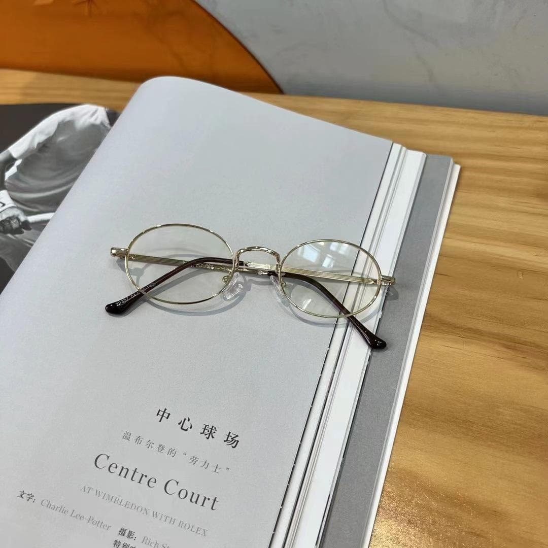 Korean Fashion Sunglasses Women Oval Anti-glare Sun Glasses Campus Style Men UV Protection Trendy
