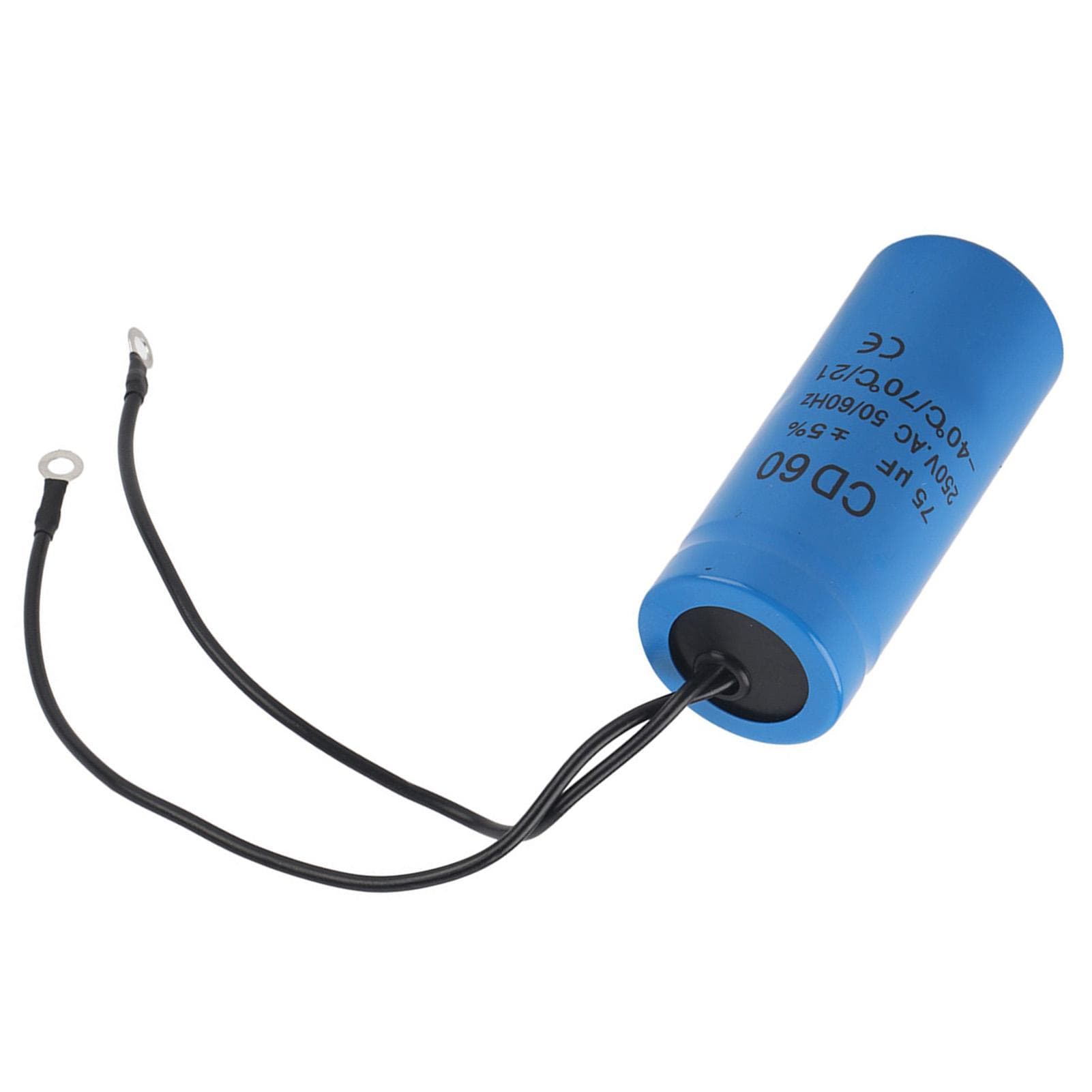 CD60 75uf 250V AC Motor Running Starting Capacitor 75MFD HVAC Capacitor