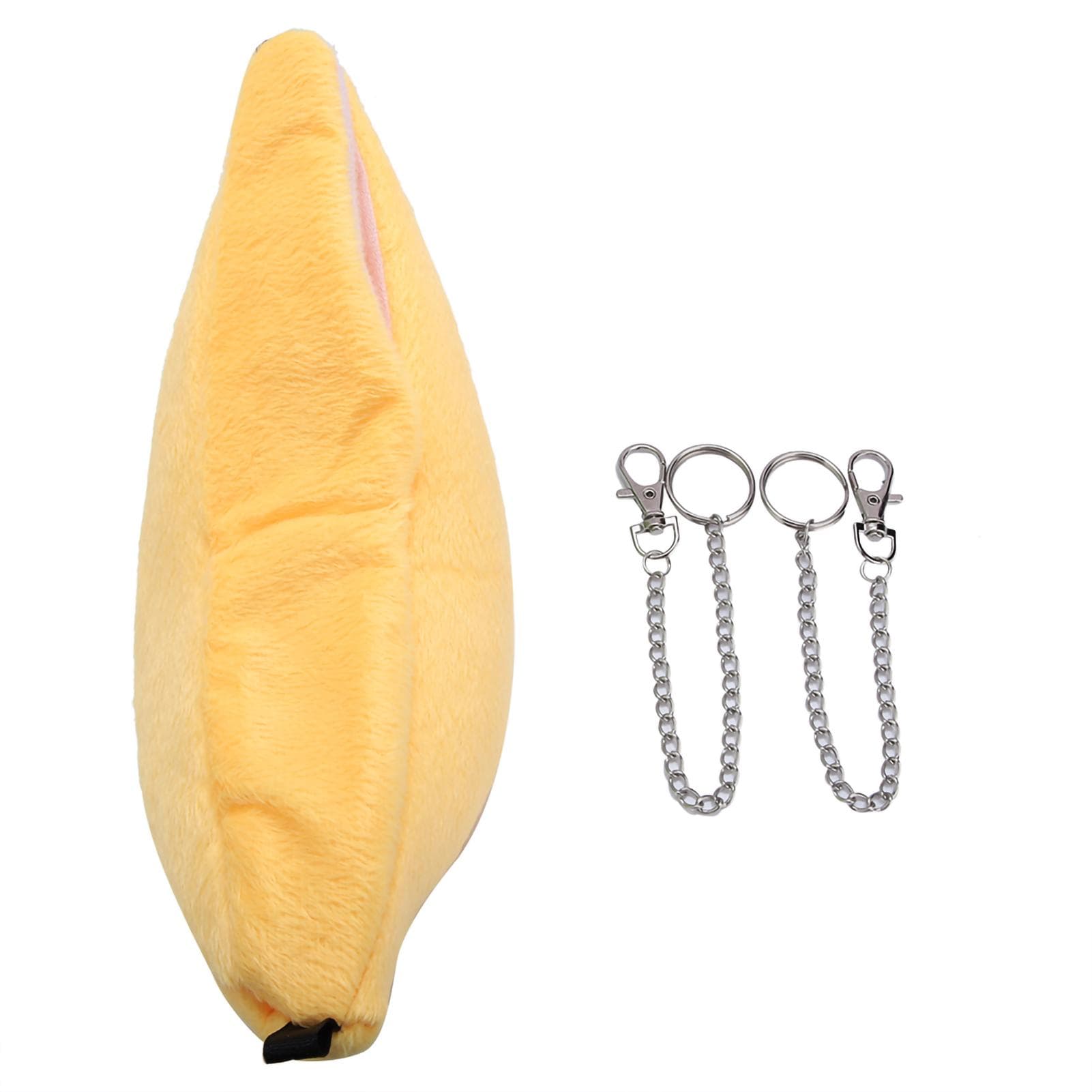 Hanging Pet Bed Velveteen Banana shaped Pet Nest House for Hamster Hammock(Yellow) yellow