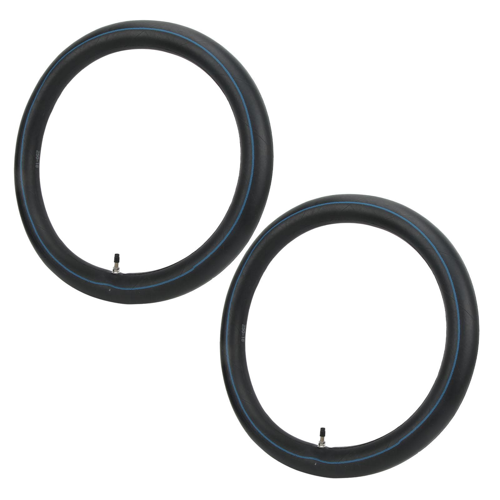 2 Pcs 2.50?18 Tube Tyre with TR 4 Straight Valve Stem for 18 Inch Wheel Rim Motorcycle SUV