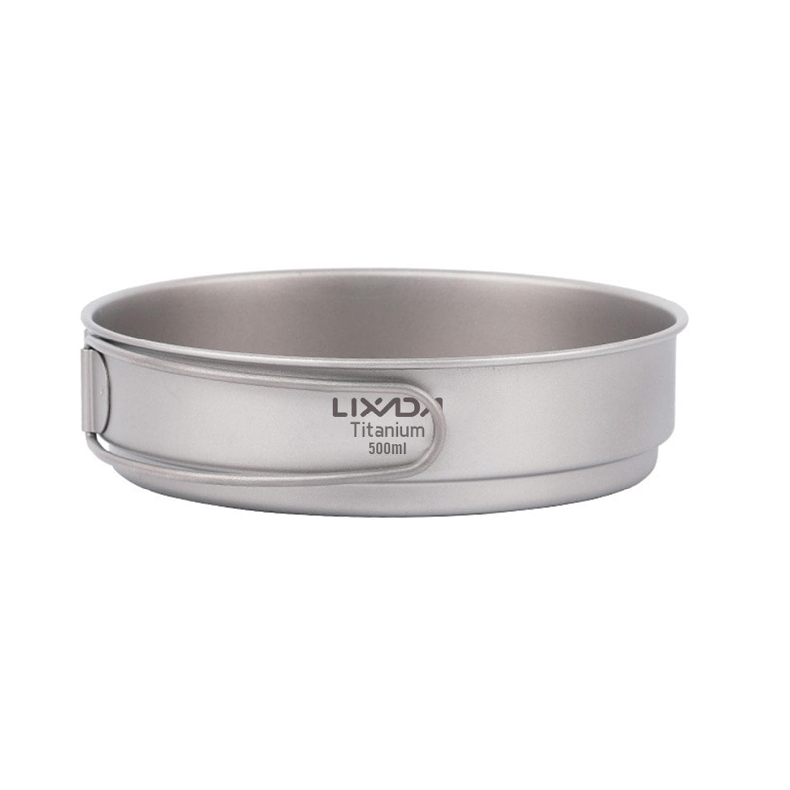 Lixada Ultralight Titanium Frypan Outdoor Camping Hiking Backpacking Cooking Frying Pan with Ta8335 - 500ml