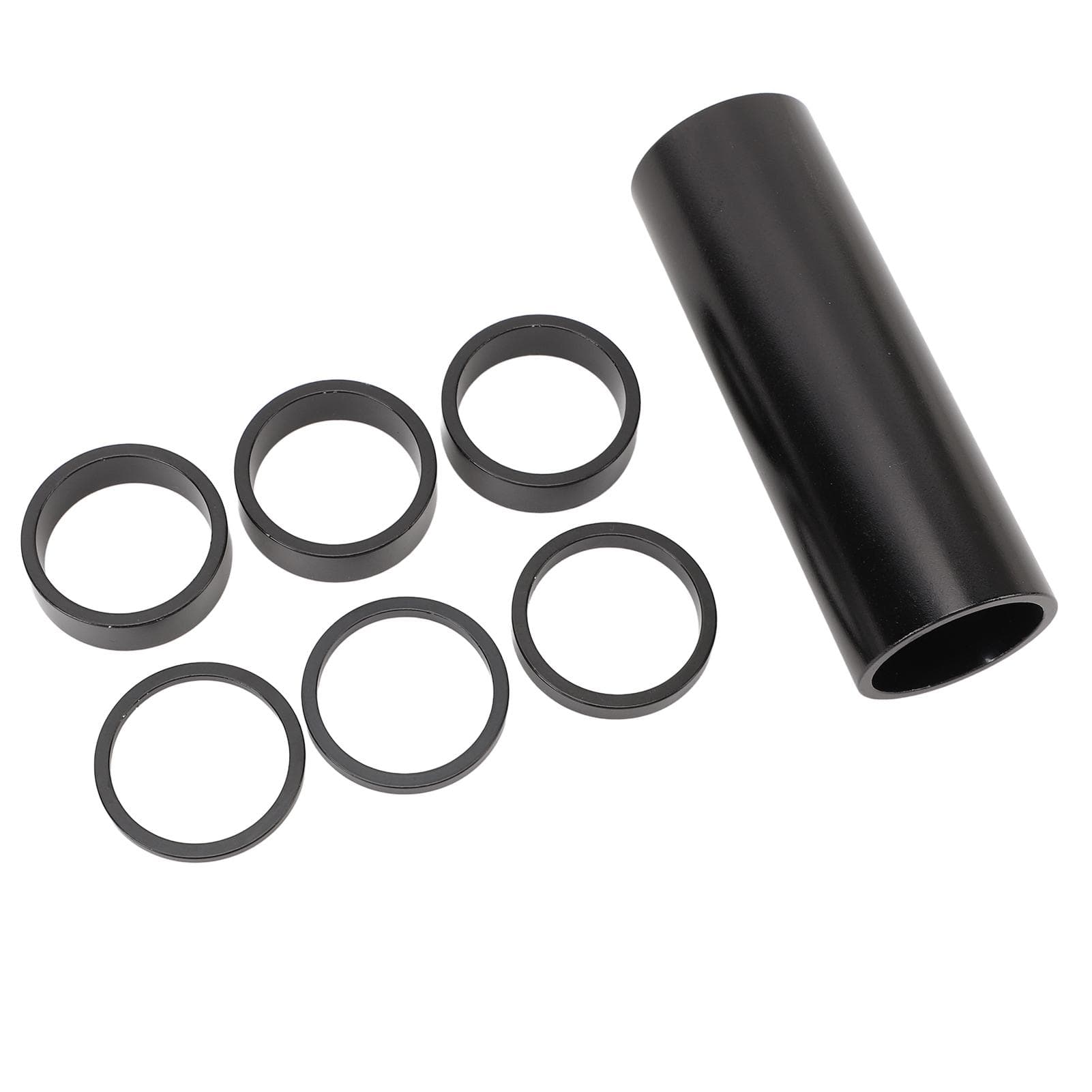 7PCS Bike Headset Spacers Aluminum Alloy 28.6mm Front Fork Washer Bike Handlebar Stem Spacer for