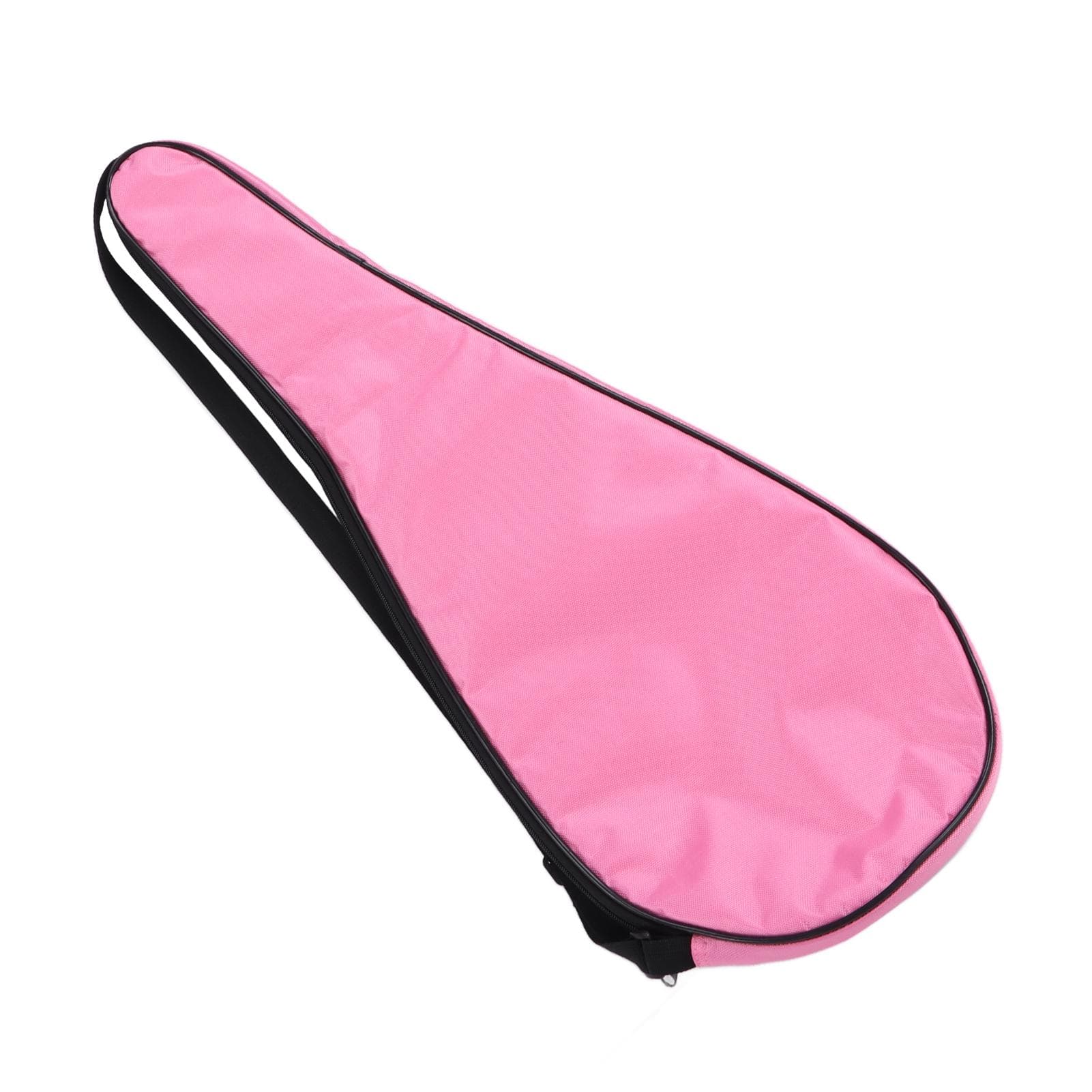 Squash Racquet Cover Bag Lightweight Padded Racket Carrying Bag with Adjustable Shoulder StrapPink