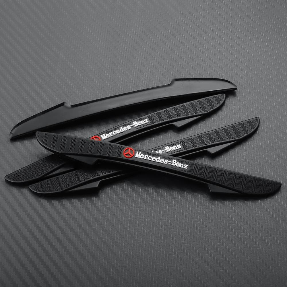 GLC GLB 4pcs Rubber Car Door Edge Anti Collision Protector Strips Stickers For Mercedes-Benz AMG W202 W203 W204 W205 W210 W211