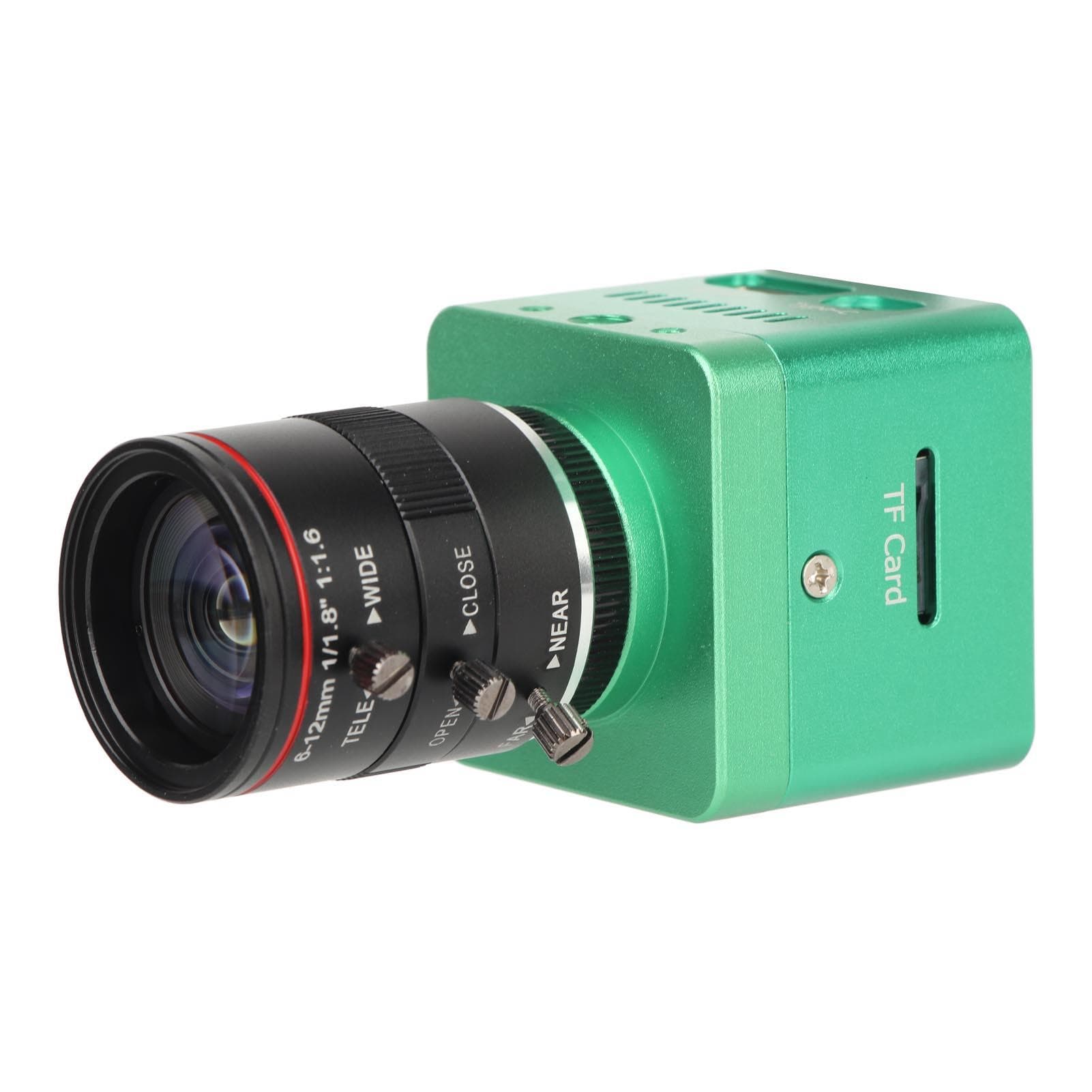 HD Camera Teaching Webcam 4K 41MP Digital Zoom with 6‑12mm F1.6 Lens Bracket Desktop Clip C CS