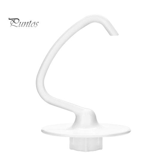 Dough Hook Attachment for Kitchenaid Stand Mixer K45 K45SS KSM90 KSM150 KSM75 KSM103 Bread Hook Replacement Compatible with 4.5-5 Qt Bowls Blender white