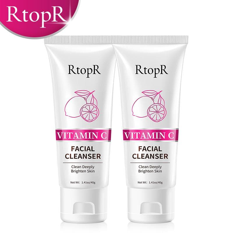 VC Facial Cleanser Deep Cleansing Exfoliating Moisturizing And Brightening The Complexion The Skin Is Clean And Smooth 2pcs