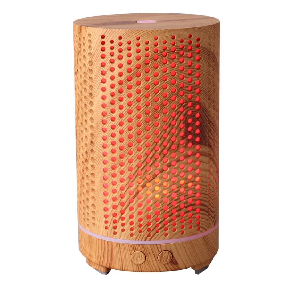 Humidifier Wooden Grain Home Air Humidifier Night Light Aroma Diffuser110-240V US Plug US Plug