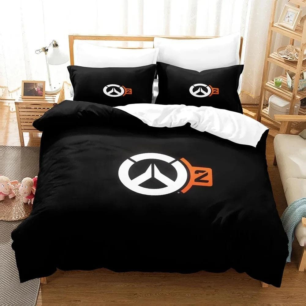 Game Overwatchs Bedding Set Boys Girls Twin Queen Size Duvet Cover Pillowcase Bed Kids Adult Fashion Home Textile Customizable EU Double 200x200cm