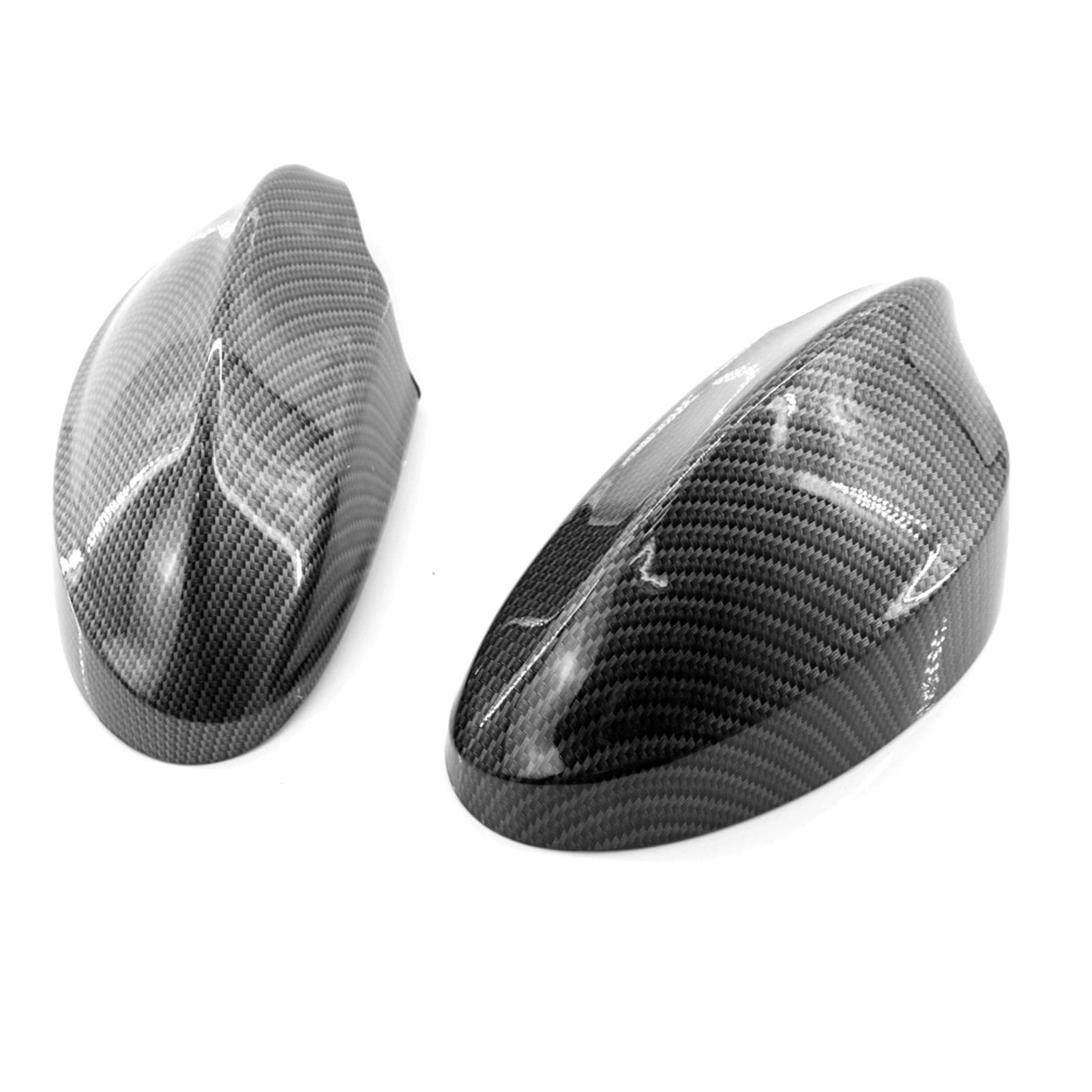 Door Rearview Mirror Cover Cap 2pcs Replacement for BMW 3 Series E90 E91 2005-2007 OEM 51167135098 black