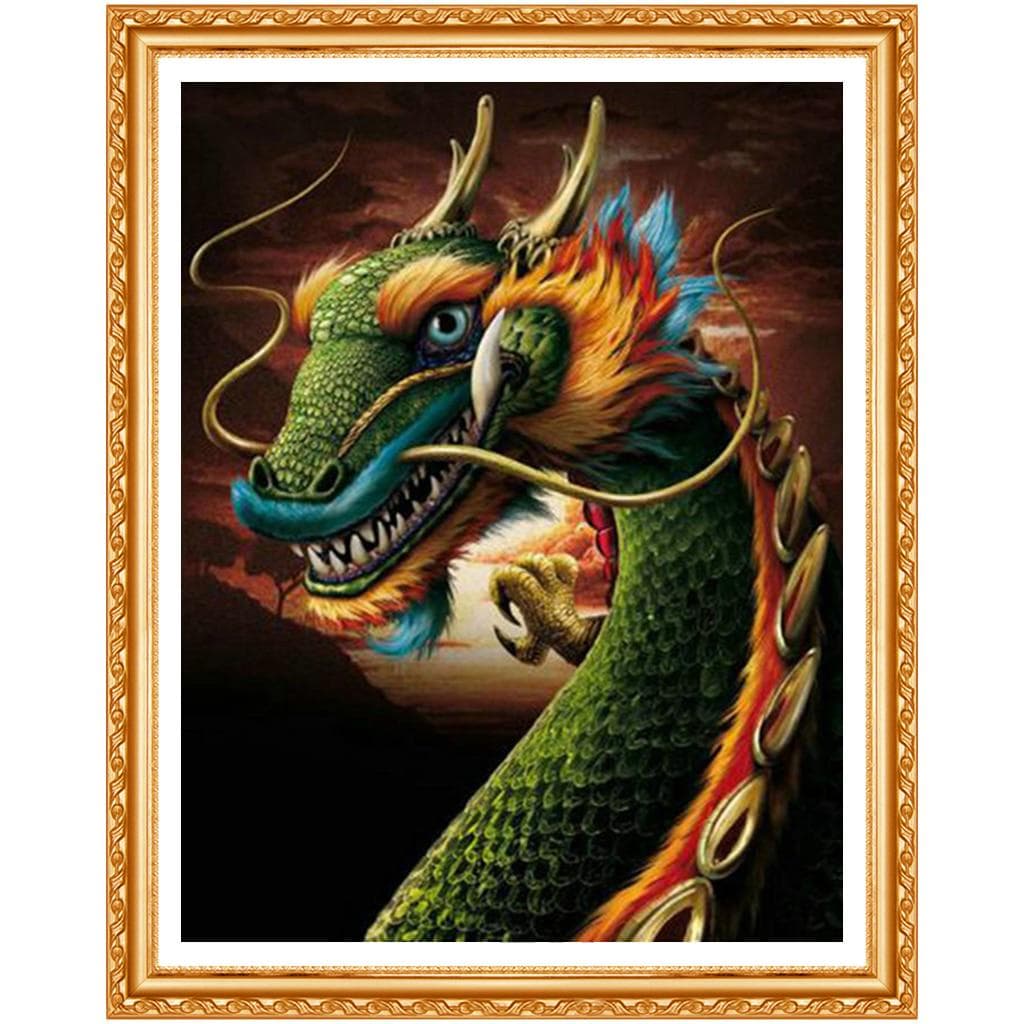 Dragon,5D,Full,Cross Stitch,Diamond Painting,Crystal,,DIY,Round Rhinestone,Home Decoration,Crafts 20X30CM
